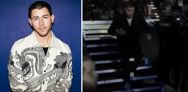 Nick Jonas runs off stage after laser aimed at him during concert - Watch
