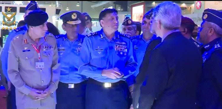PAF chief visits IDEAS 2024 at Karachi Expo Centre