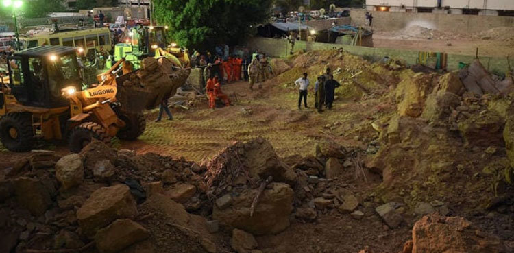 Two labourers die in Karachi landslide while installing PMT