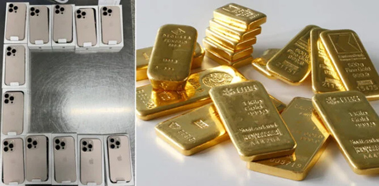 Customs foils bid to smuggle gold, iPhones at Lahore airport