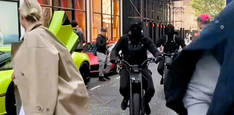 Watch: London police use helicopter to apprehend e-bike phone snatchers