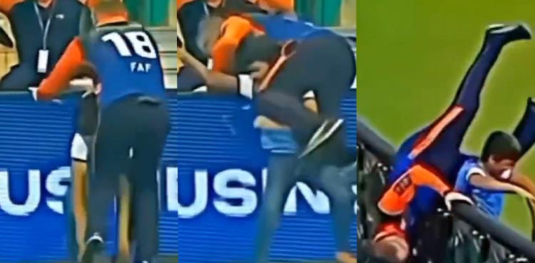 WATCH: Ball boy pulls off 'WWE move' on Faf du Plessis