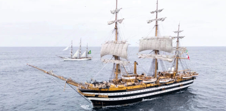 World’s most beautiful ship 'Amerigo Vespucci' docks in Karachi
