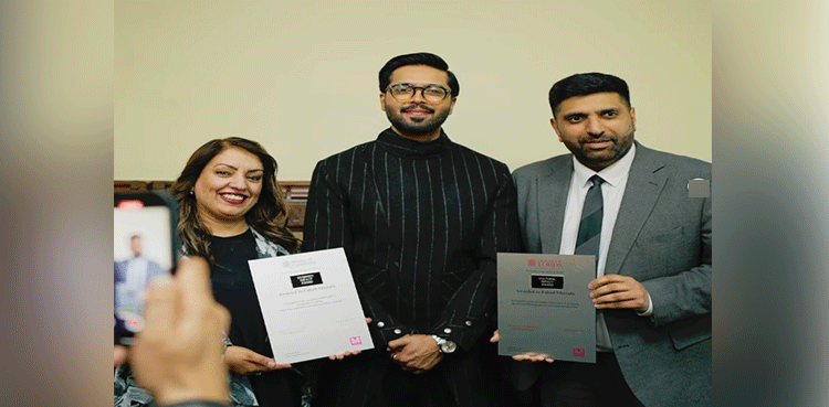 Fahad Mustafa honored by British Parliament with two prestigious awards