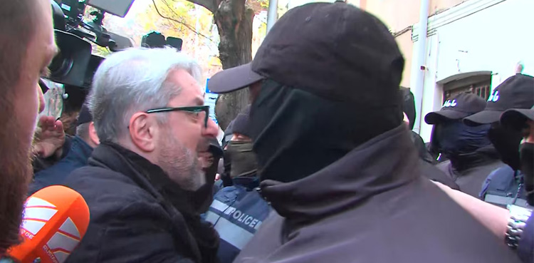 Opposition leader in Georgia arrested as pro-EU protests continue