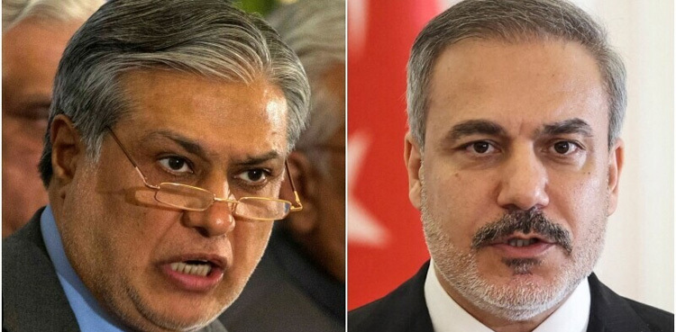 Ishaq Dar discusses Syria's situation with his Turkish counterpart