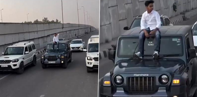 VIDEO: Stunt by policeman's son goes viral