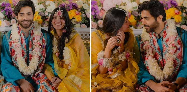 Sheheryar Munawar, Maheen Siddiqui’s Mayun pictures go viral!