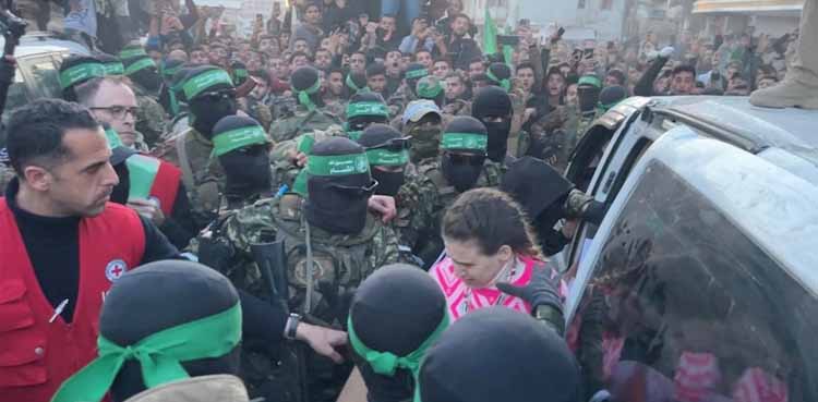 Hamas hands over three Israeli hostages to Red Cross