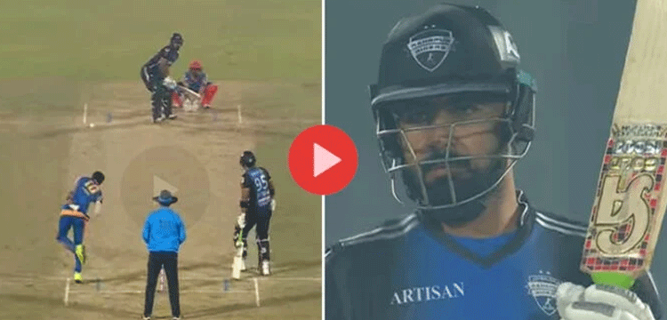 Khushdil Shah smashes four consecutive sixes in BPL match