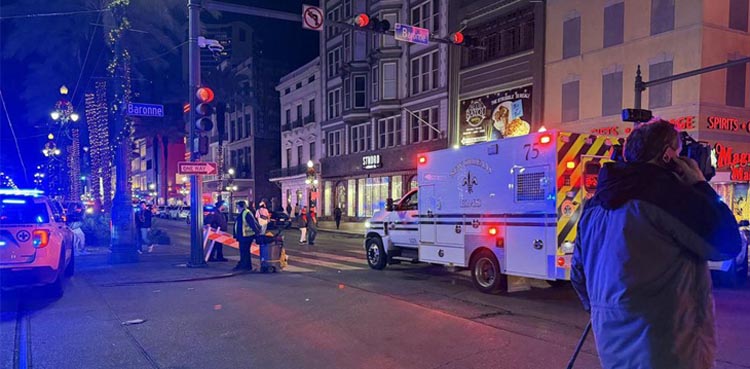 At least 10 dead after truck crashes into New Orleans crowd