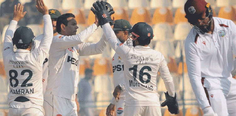 Pak v WI: Pakistan need 254 for whitewash against W. Indies in two-match Test series