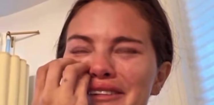 What triggered Selena Gomez's emotional breakdown in her latest video?