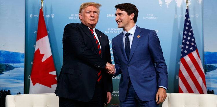 Trudeau rejects Trump's idea of forcing Canada to become a US state