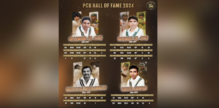 Four greats named in PCB Hall of Fame for 2024