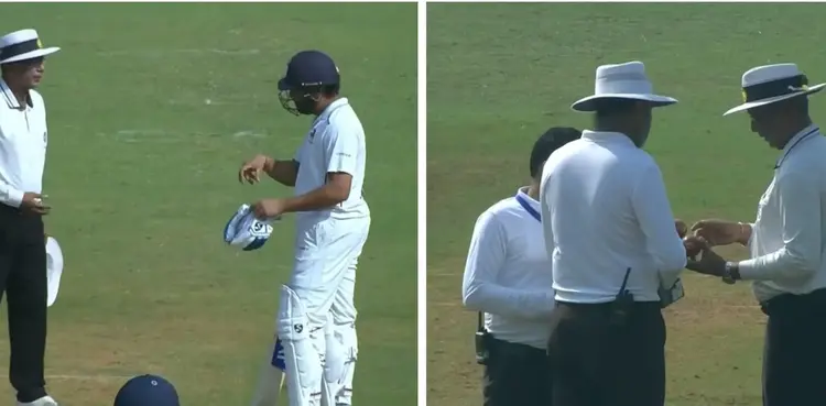 WATCH: Rohit Sharma exchanges words with umpire on Ranji Trophy return