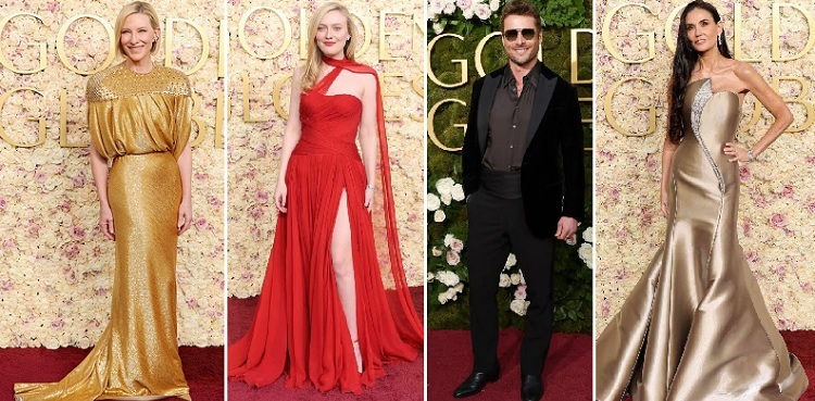 Hollywood stars glitter at Golden Globes
