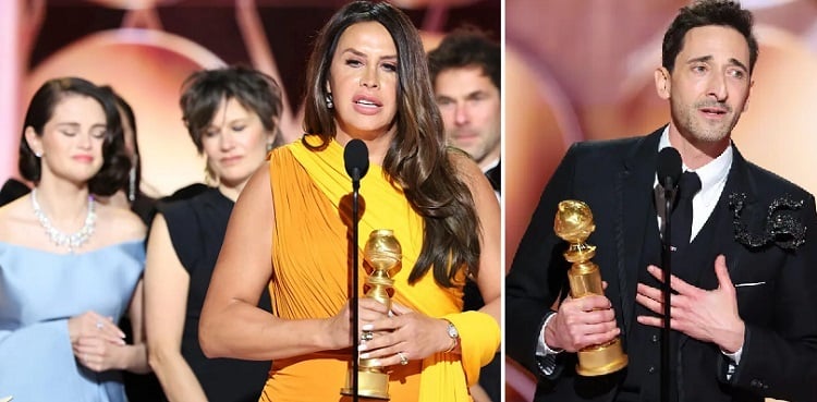 'Emilia Perez', 'The Brutalist' win top film honors at Golden Globes