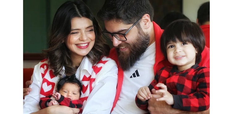 Srha Asghar drops first picture of her newborn baby girl, reveals name