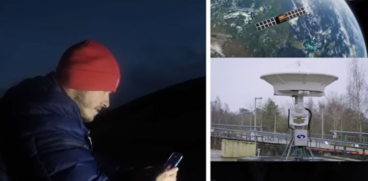 WATCH: World's first satellite video call using standard smartphone made in UK