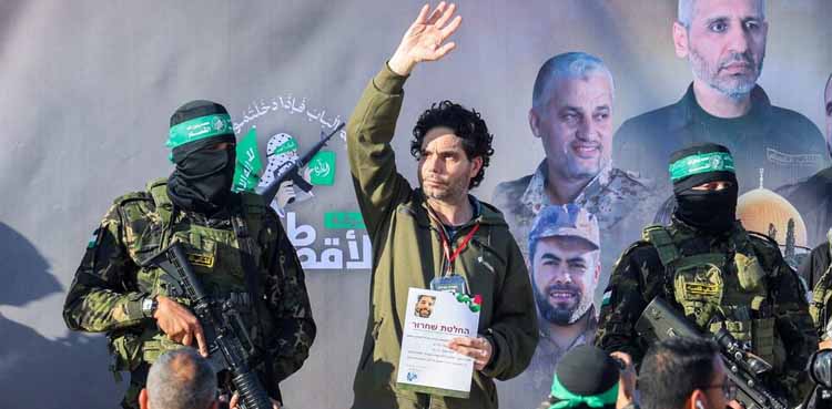 Three Israeli hostages released in latest Gaza exchange