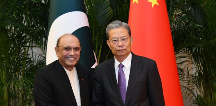 President Zardari meets Zhao Leji to enhance Pak-China relations