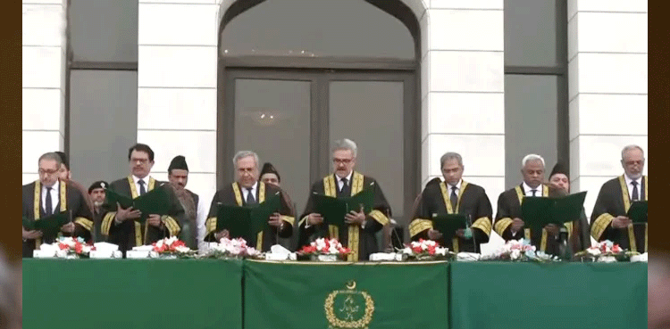 CJP Afridi administers oath to newly-appointed SC judges