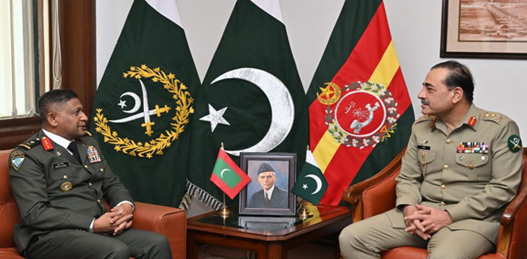 Maldives army chief calls on COAS Asim Munir