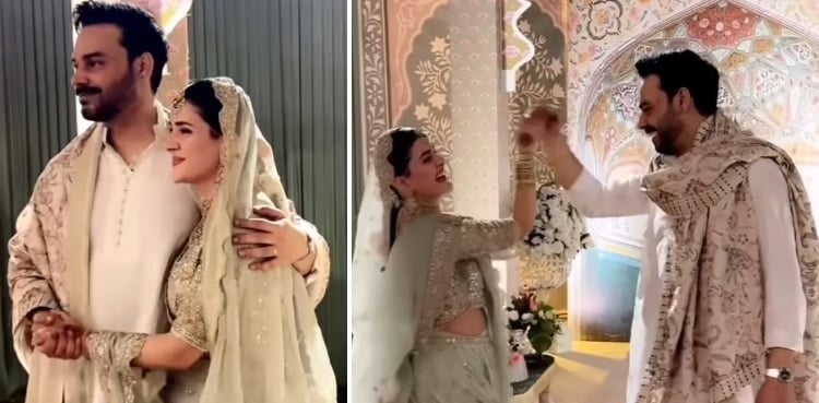 Kubra Khan, Gohar Rasheed steal spotlight at their glitzy mehendi - Watch