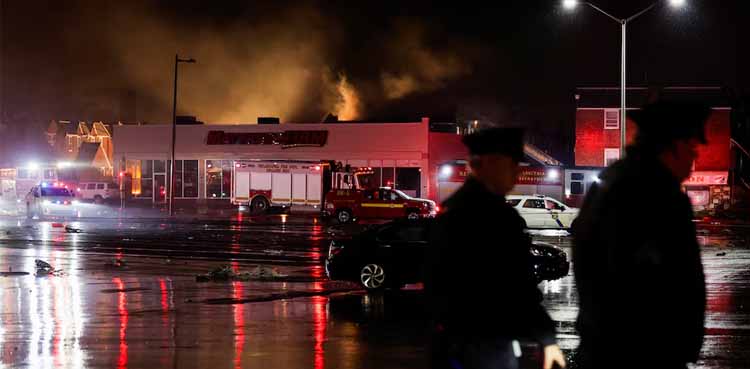 Medevac plane carrying six including child crashes in Philadelphia