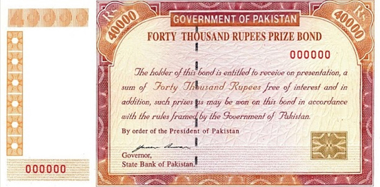 Rs40,000 prize bond draw result- March 10, 2025