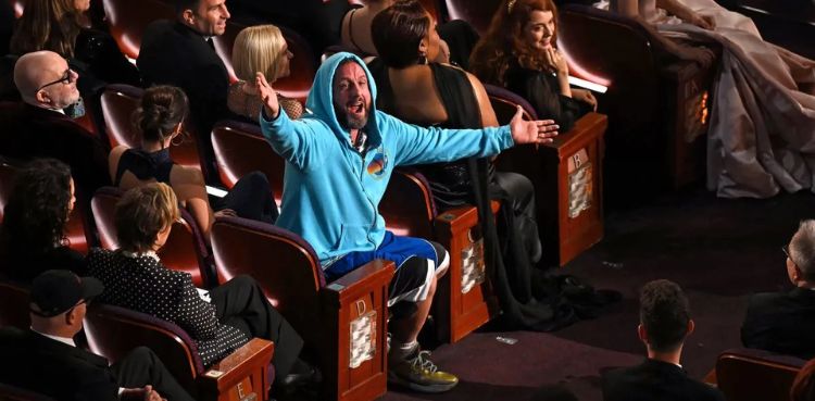 Why did Adam Sandler wear a hoodie to the Oscars?