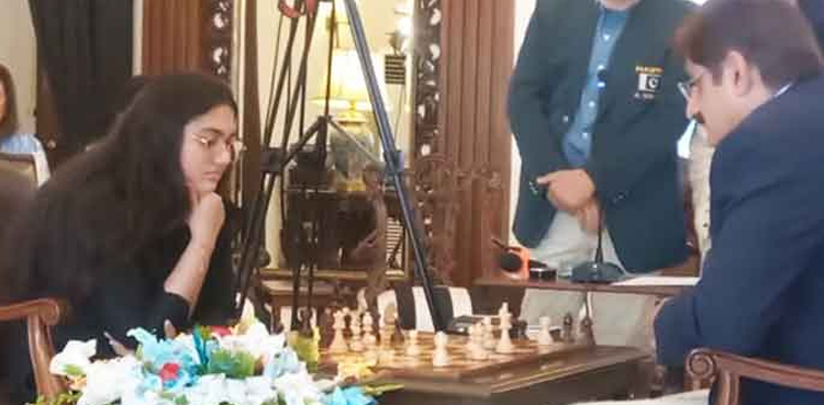 CM Sindh outplayed by young chess prodigy