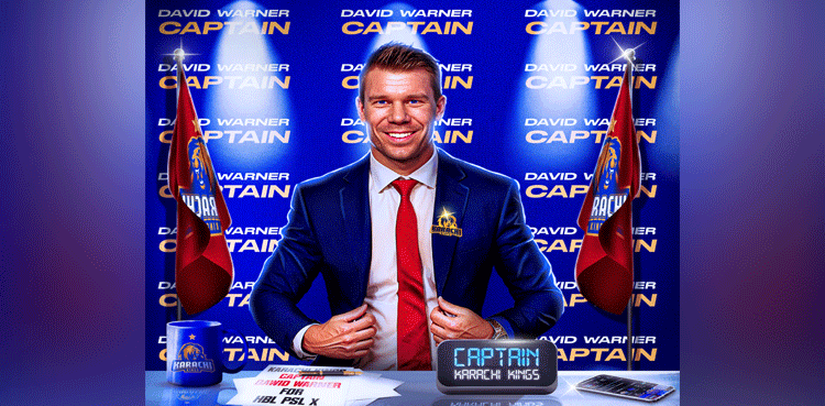 David Warner named Karachi Kings captain for PSL-10