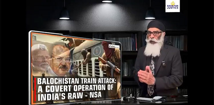 SFJ accuses India of Balochistan train attack