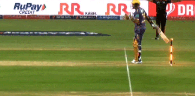 Sunil Narine survives hit-wicket scare during IPL 2025 opener