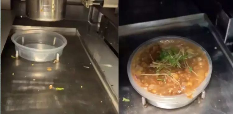 Watch: This Chole Kulche machine serves food In 60 seconds!