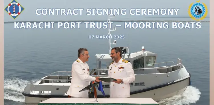 KPT, Karachi Shipyard sign agreement for two mooring boats