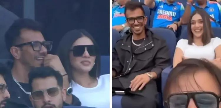 Yuzvendra Chahal spotted with RJ Mahvash at IND vs NZ Champions Trophy final