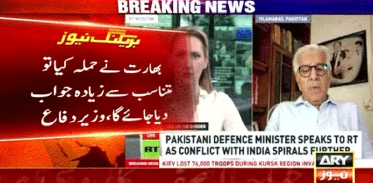 Khawaja Asif warns India of Pakistan's strong response to any aggression