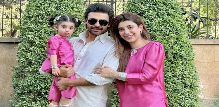 Farhan Saeed shares Eid photos with wife, daughter
