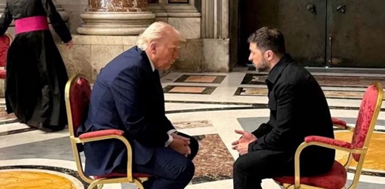 Trump, Zelenskiy meet one-on-one in Vatican basilica to seek Ukraine peace