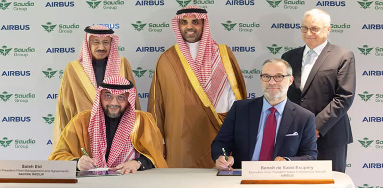 Saudi Group inks deal with Airbus to acquire 20 aircrafts