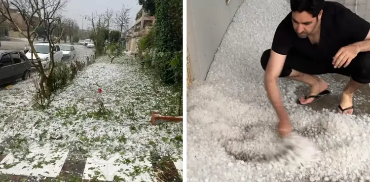 WATCH: Umar Gul captures aftermath of Islamabad hailstorm