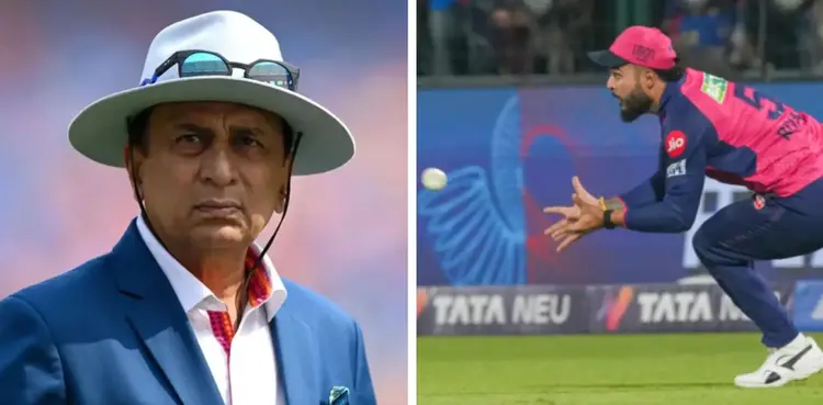 Sunil Gavaskar trolls Riyan Parag over dropped catch in IPL clash