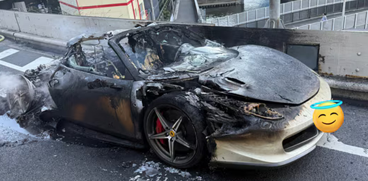 Ferrari Fire: Decade's savings up in flames