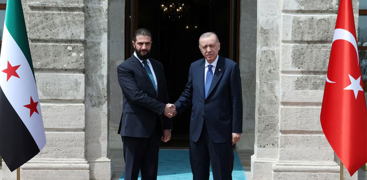 Turkey welcomes lifting of Syria sanctions, Erdogan tells Sharaa