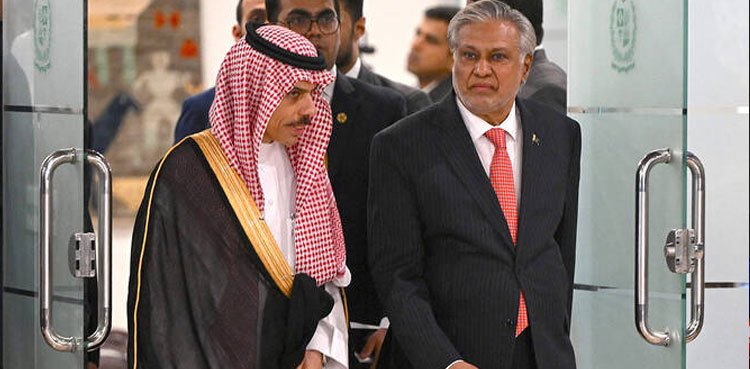 DPM Ishaq Dar, Saudi FM discuss regional situation