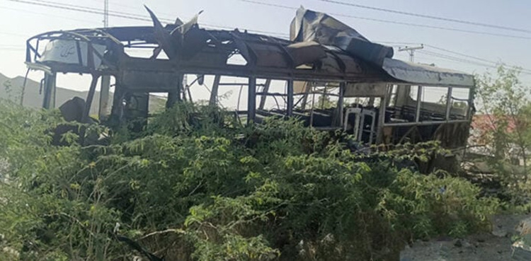 Three children among five martyred in Khuzdar school bus explosion