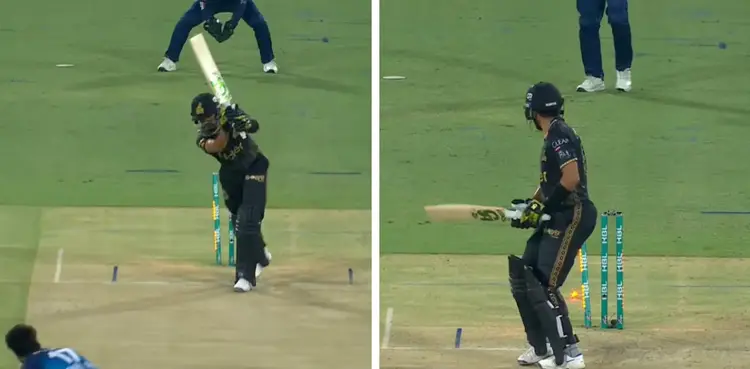 WATCH: Shahid Aziz castles Babar Azam with fiery delivery